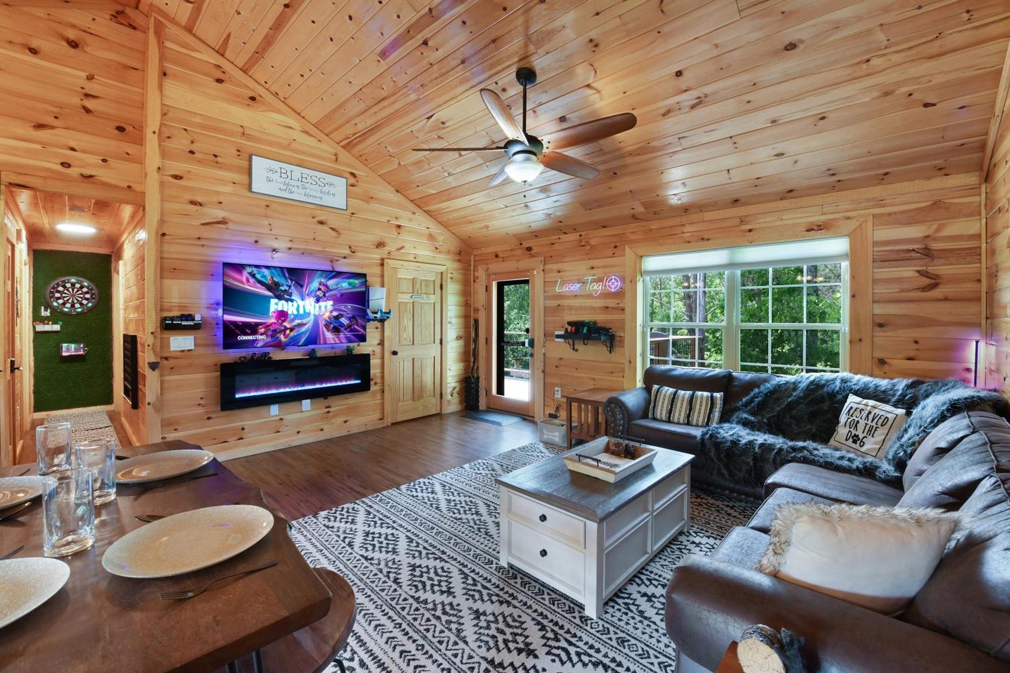 Enchanted Forest Cabin And Teepee! Lights & Laser Show! Private Hot Tub! Unique Stay! Sevierville Kültér fotó